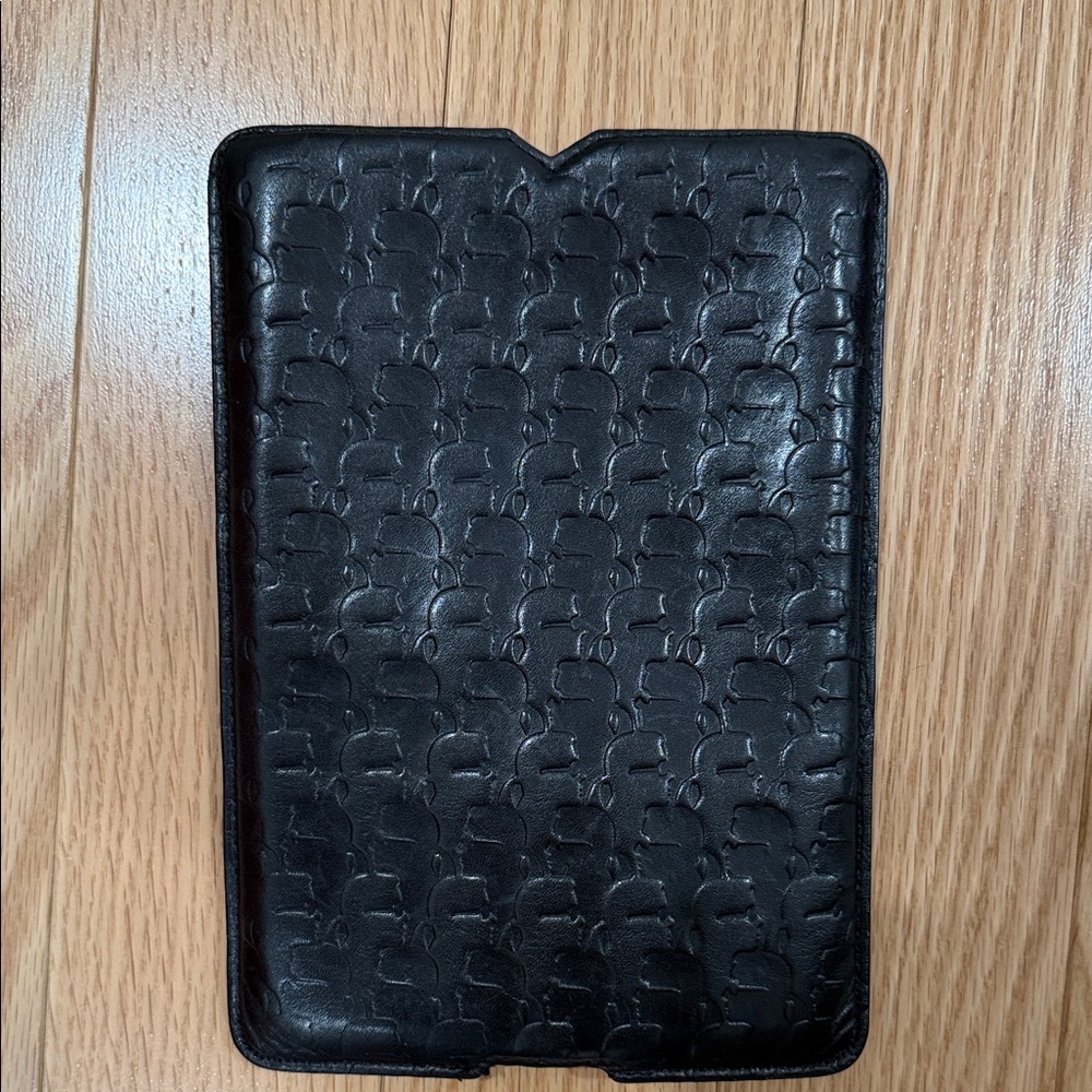 Black Karl Lagerfeld Embossed iPad Mini Tablet Sleeve